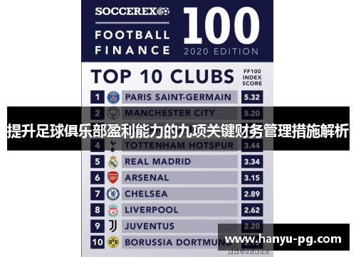 提升足球俱乐部盈利能力的九项关键财务管理措施解析 提升足球俱乐部盈利能力的九项关键财务管理措施解析
